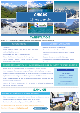 Offre d'emploi cardio