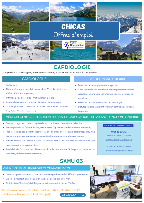 Offre d'emploi cardio